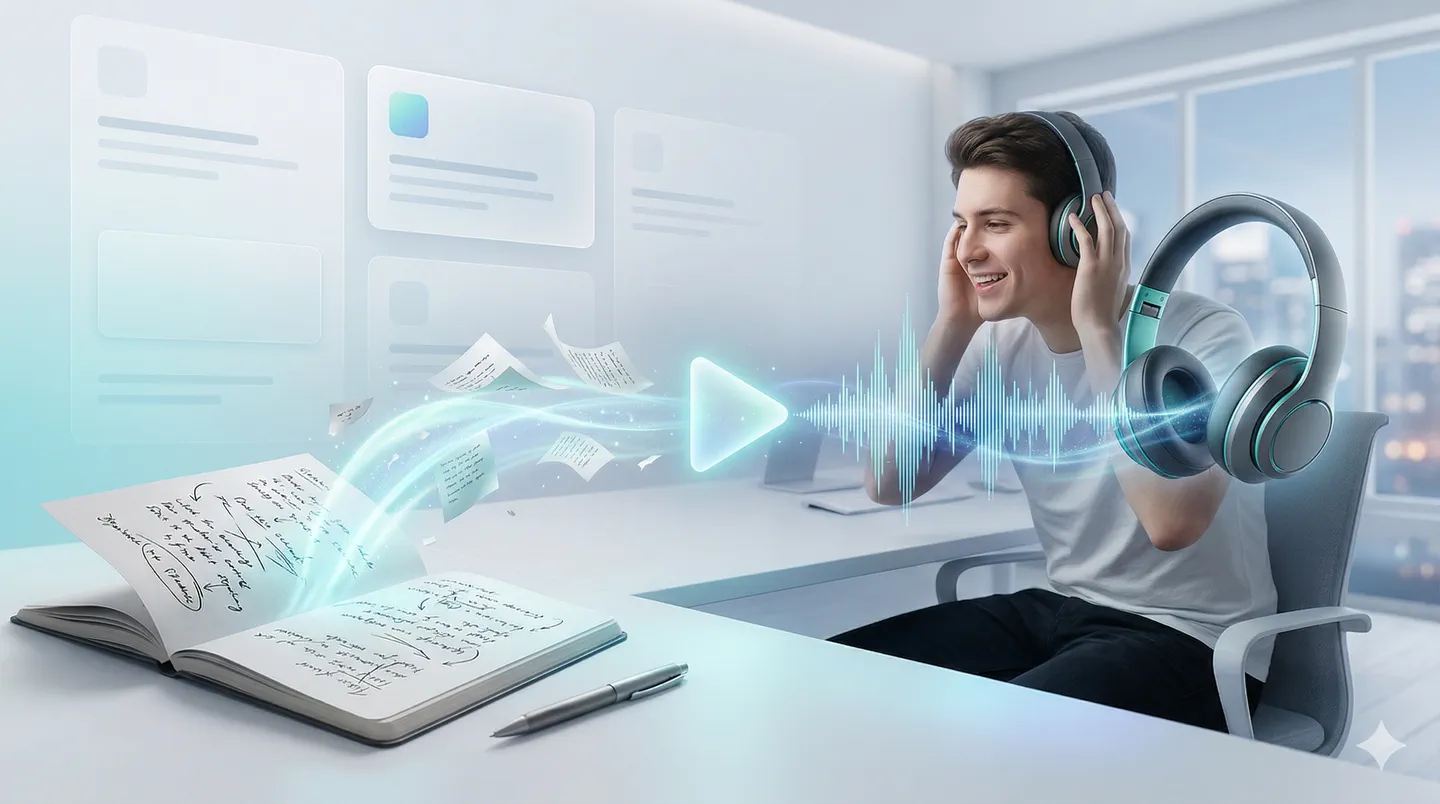 Lyric draft evolving into a produced song