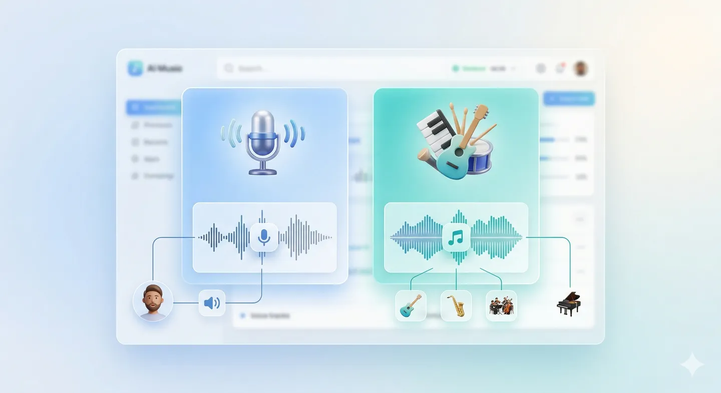 Song refinement tools including extension and stem separation